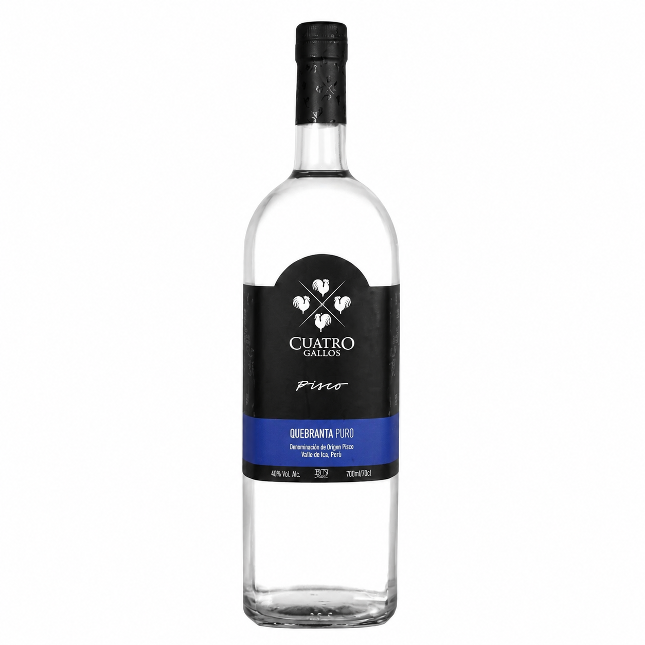 Pisco Puro Quebranta 1750ml Cuatro Gallos ficha tecnica original SC Liquors