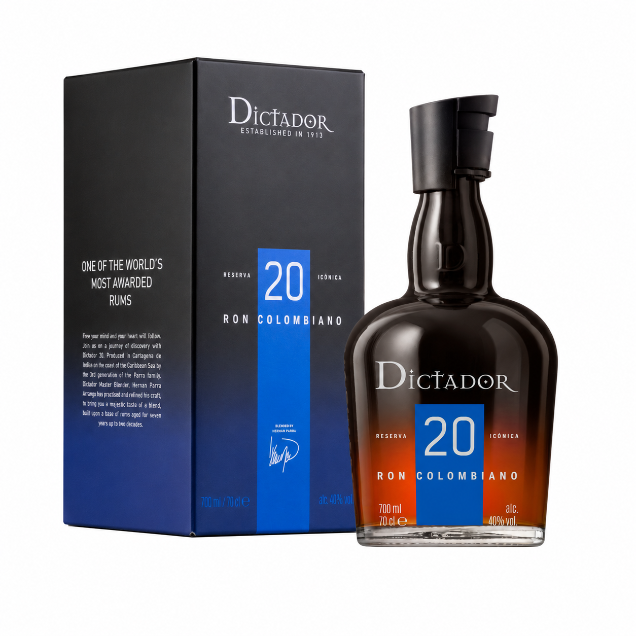 Ron Dictador 20 anos 700ml ficha tecnica original SC Liquors